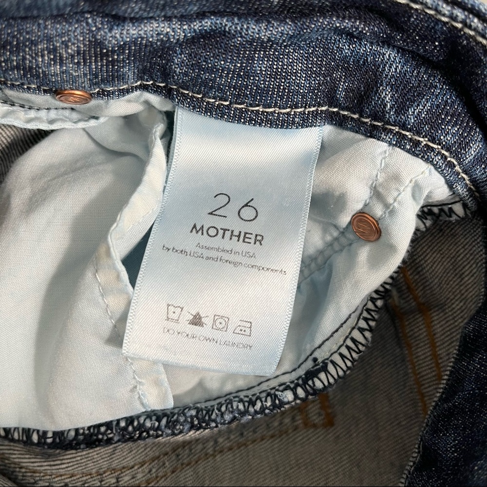 MOTHER Looker Ankle Step Fray Jeans in CAN'T LEAVE IT ALONE SIZE 26 - Picture 9 of 14